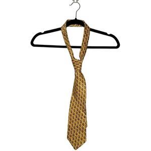 Ermenegildo Zegna Tie Men's Yellow Orange Workwear